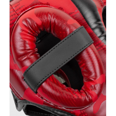 Venum Elite - kask bokserski  - czerwony/camo