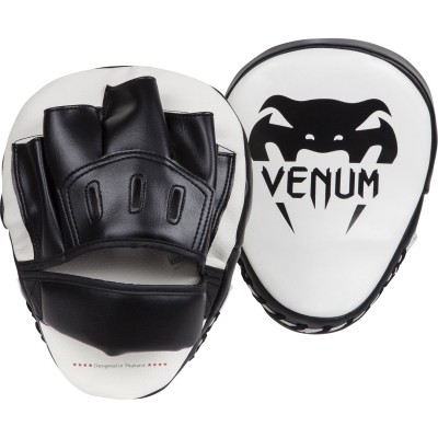 VENUM Light Focus - Tarcze Treningowe Łapy Trenera - czarno/białe