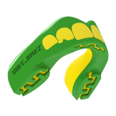SAFEJAWZ - ochraniacz szczęki / na zęby - Extro - zielono żółte