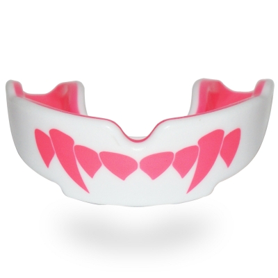 SAFEJAWZ - ochraniacz szczęki / na zęby - Extro - biało/rózowy