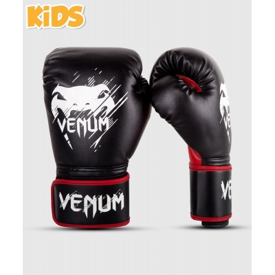 Venum KIDS Contender - rękawice bokserskie- czarno/czerwone