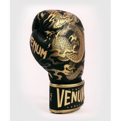 Venum Venum Dragon's Flight - rękawice bokserskie- czarno/złote