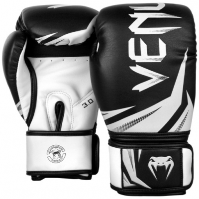 Venum Challenger 3.0 - rękawice bokserskie- czarno/białe