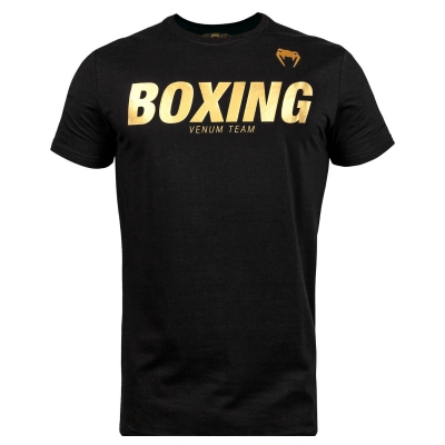Venum T-shirt KOSZULKA VENUM BOXING - czarno/złota